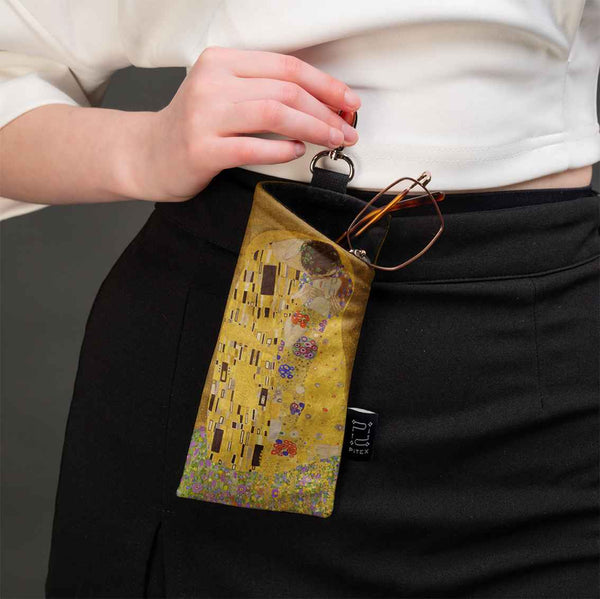 Glasses case Gustav Klimt "The Kiss"