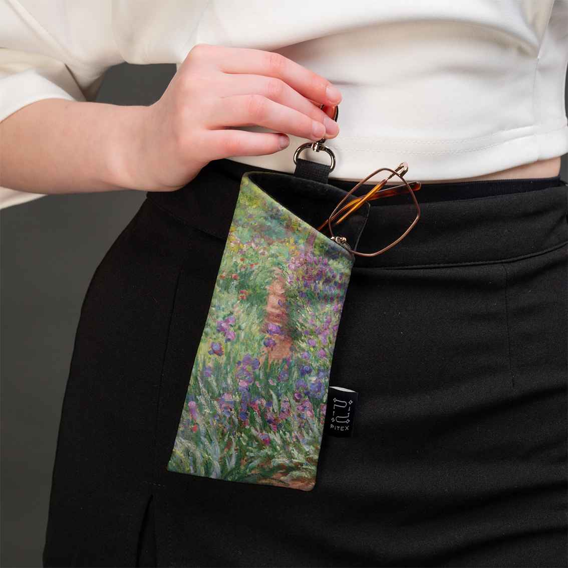 Glasses case Claude Monet "The Artist's Garden at Giverny"