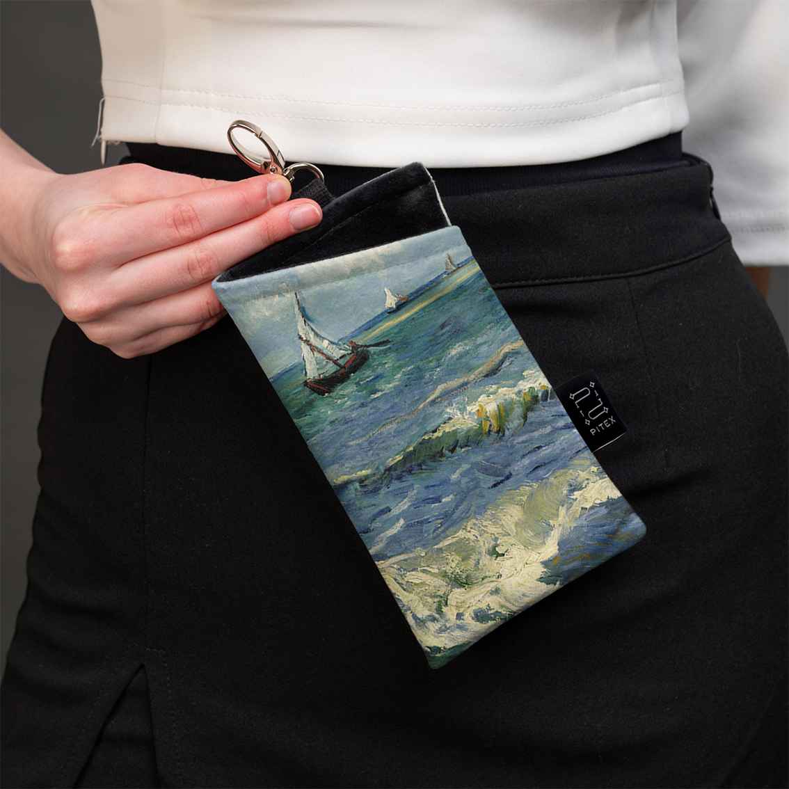 Akinių dėklas Vincent van Gogh „The Sea at Les Saintes-Maries-de-la-Mer"