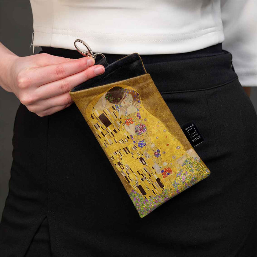 Akinių dėklas Gustav Klimt „The Kiss