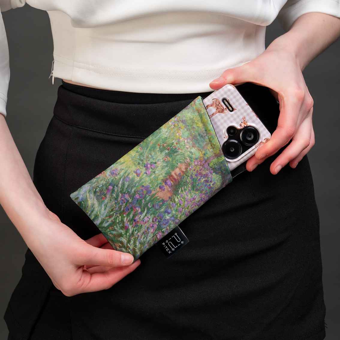 Glasses case Claude Monet "The Artist's Garden at Giverny"