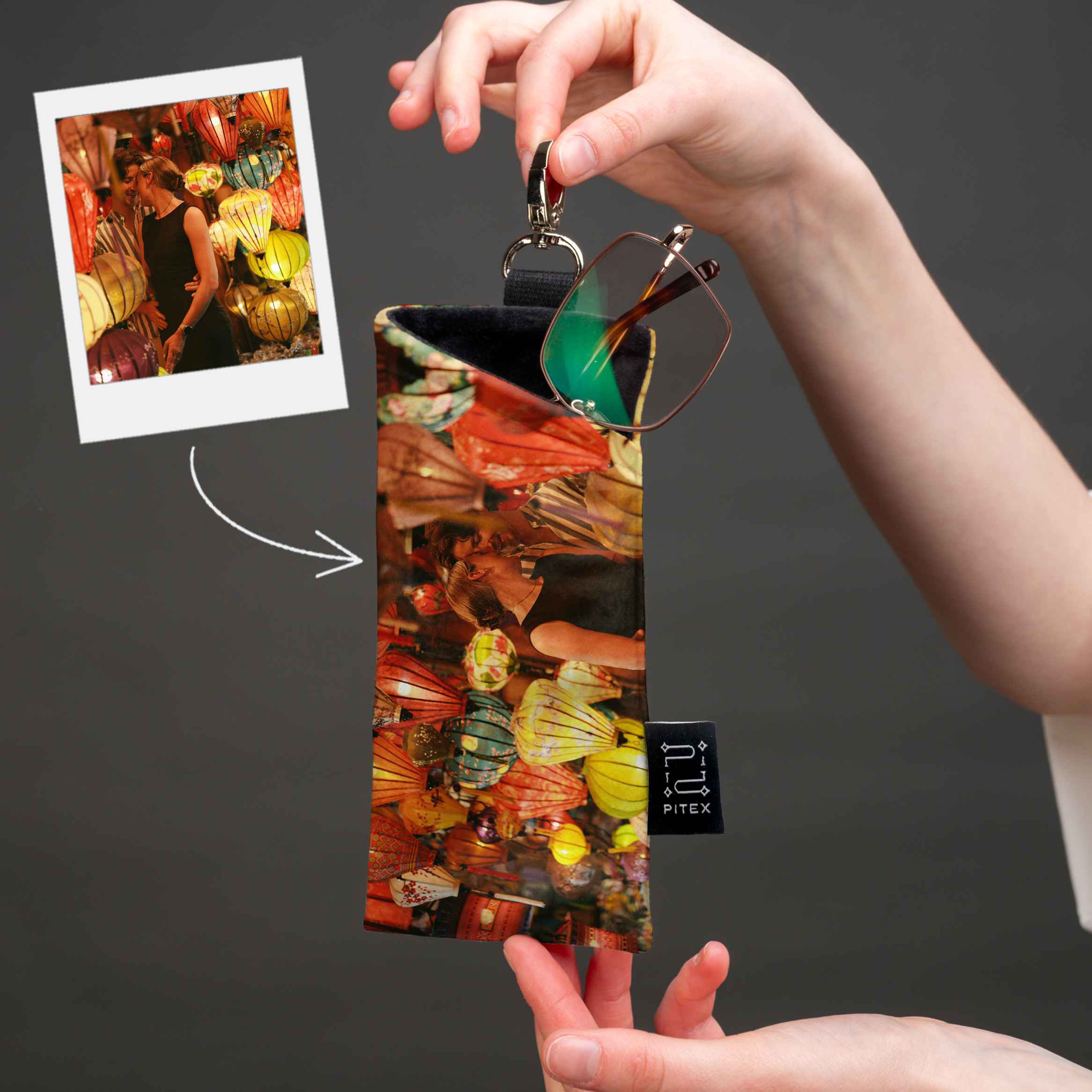 Akinių dėklas su jūsų nuotrauka