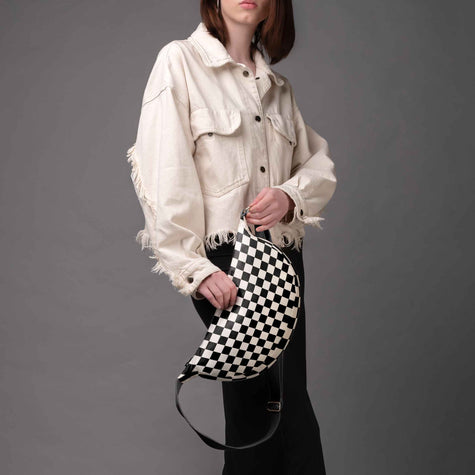 Hobo rankinė Classy „Checkerboard