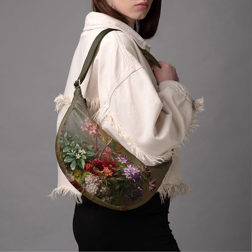 <tc>Hobo bag Gregorius van Os „Still Life with Flowers in a Greek Vase"</tc>