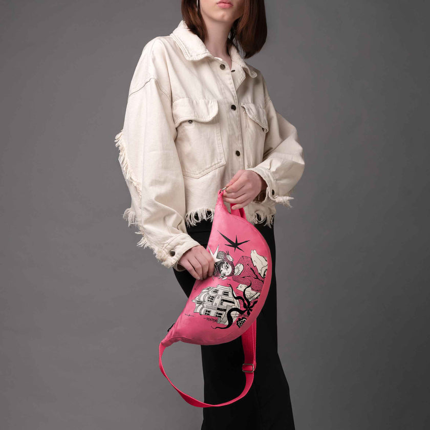 Hobo rankinė Flustas Jower „Strawberry