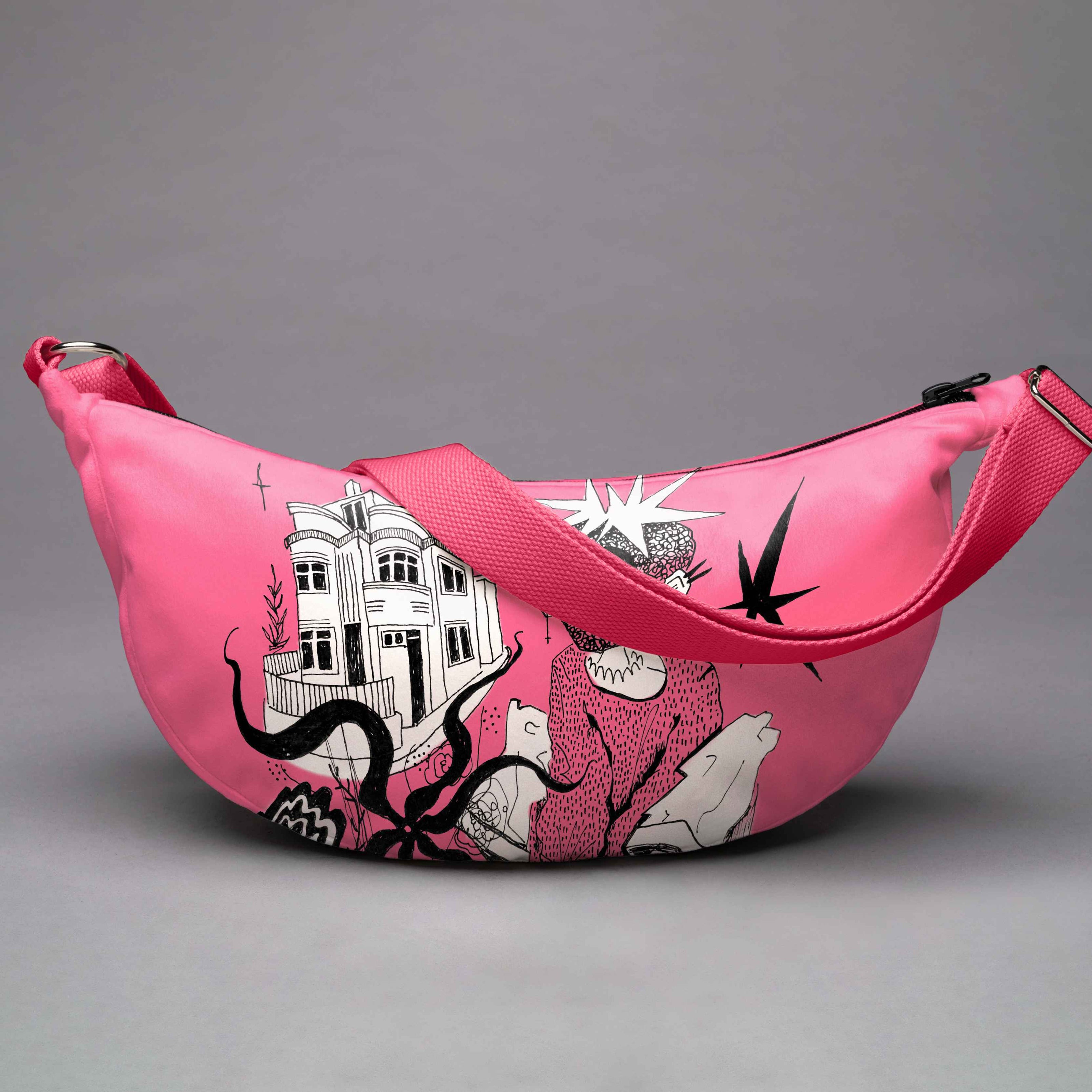 Hobo rankinė Flustas Jower „Strawberry