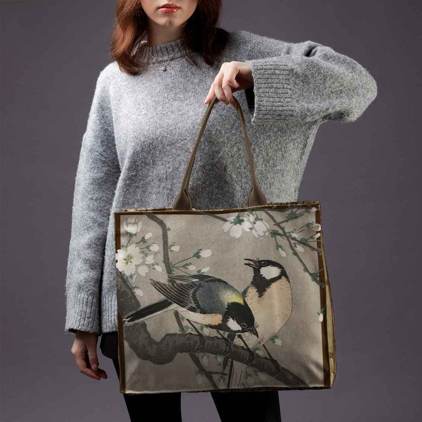 Rankinė Ohara Koson „Zylės ant vyšnios šakelės