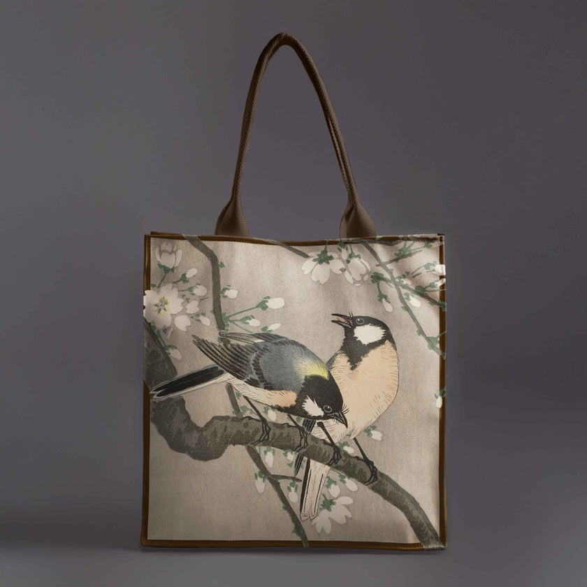 Rankinė Ohara Koson „Zylės ant vyšnios šakelės