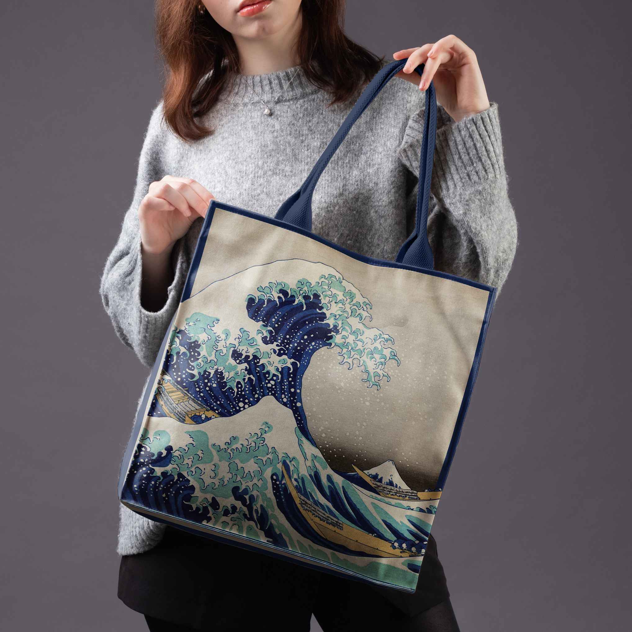 Rankinė Katsushika Hokusai „Didžioji Kanagavos banga