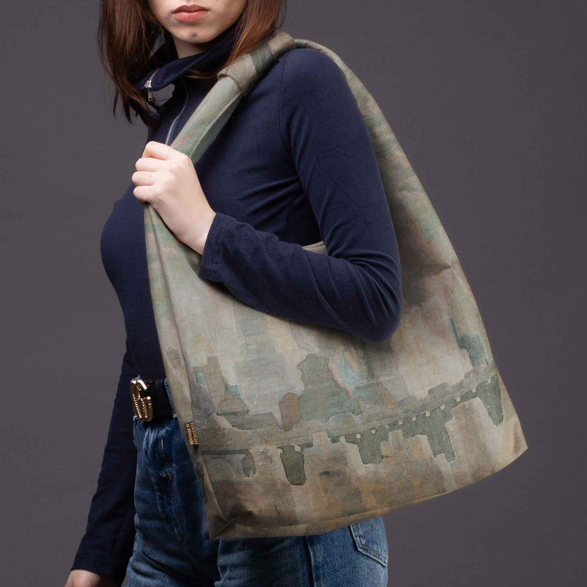 Gegužinė rankinė premium M. K. Čiurlionis „Miestas