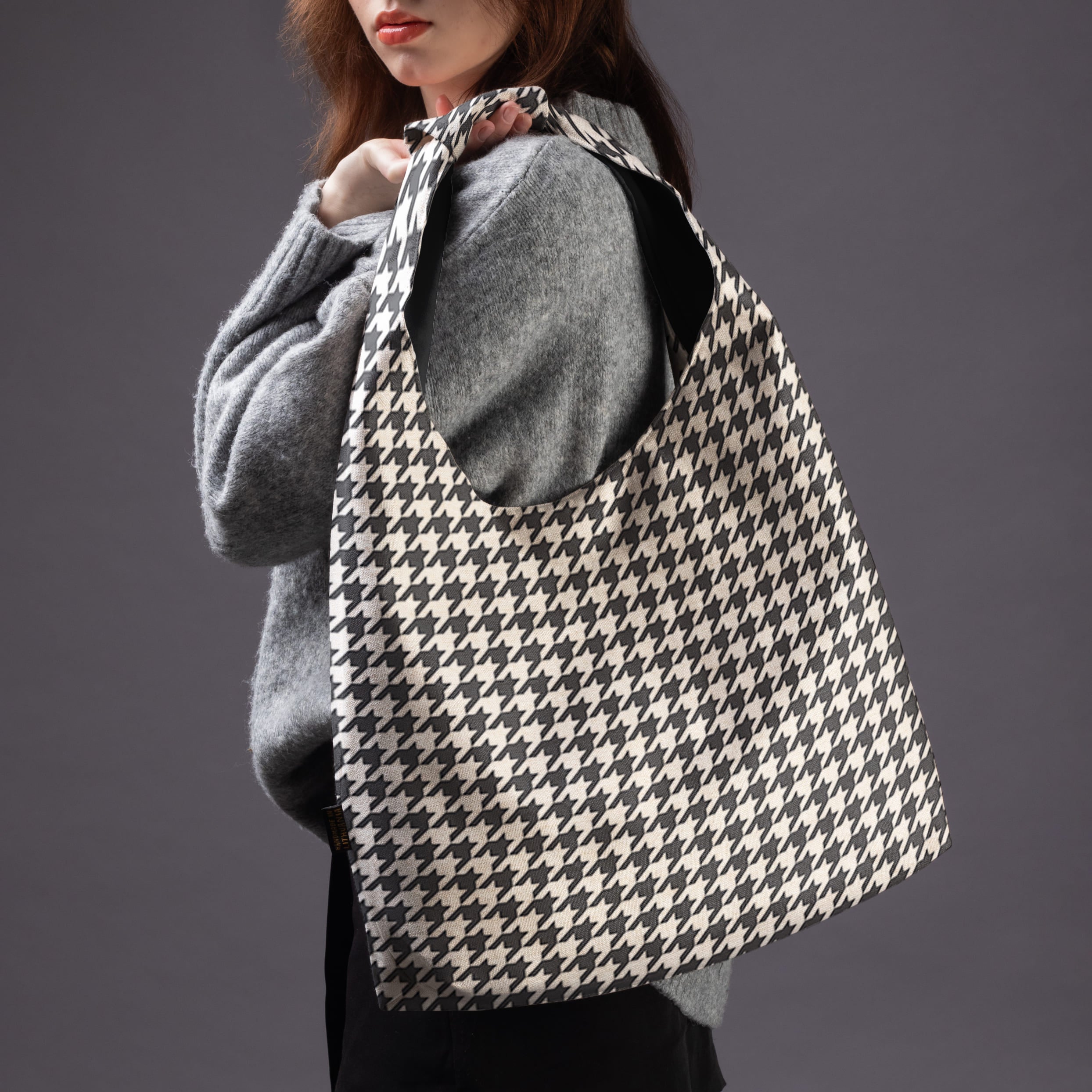 <tc>May bag Premium Classy „Pied-de-poule"</tc>