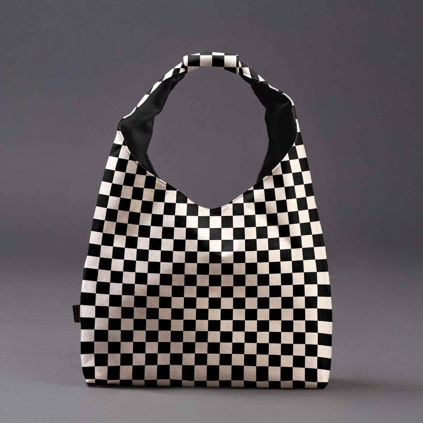 Gegužinė rankinė premium Classy „Checkerboard