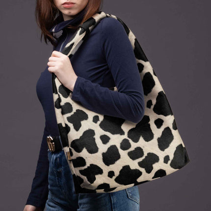 Gegužinė rankinė premium Classy „Karvės raštas