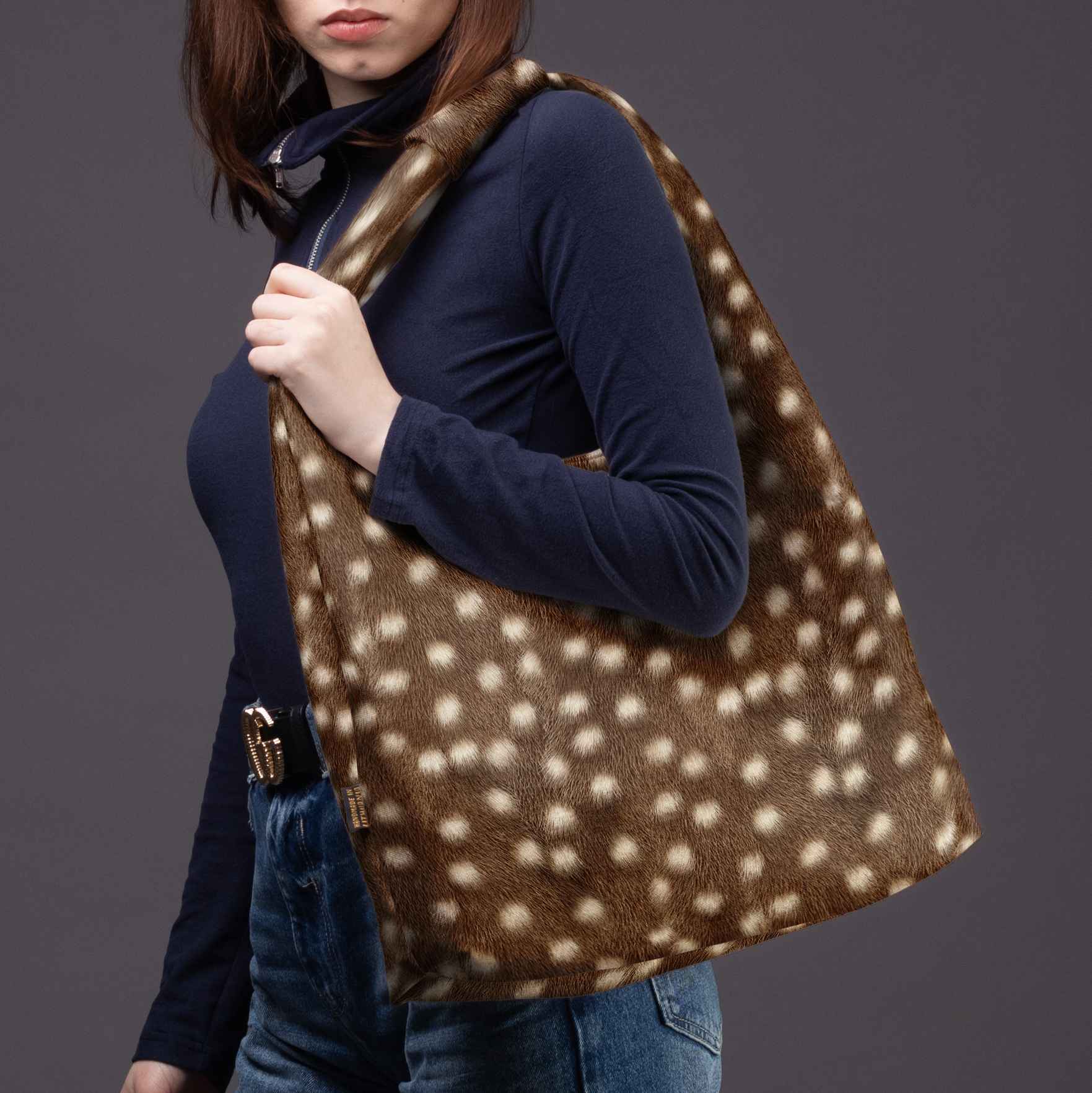 Gegužinė rankinė premium Classy „Elnio raštas