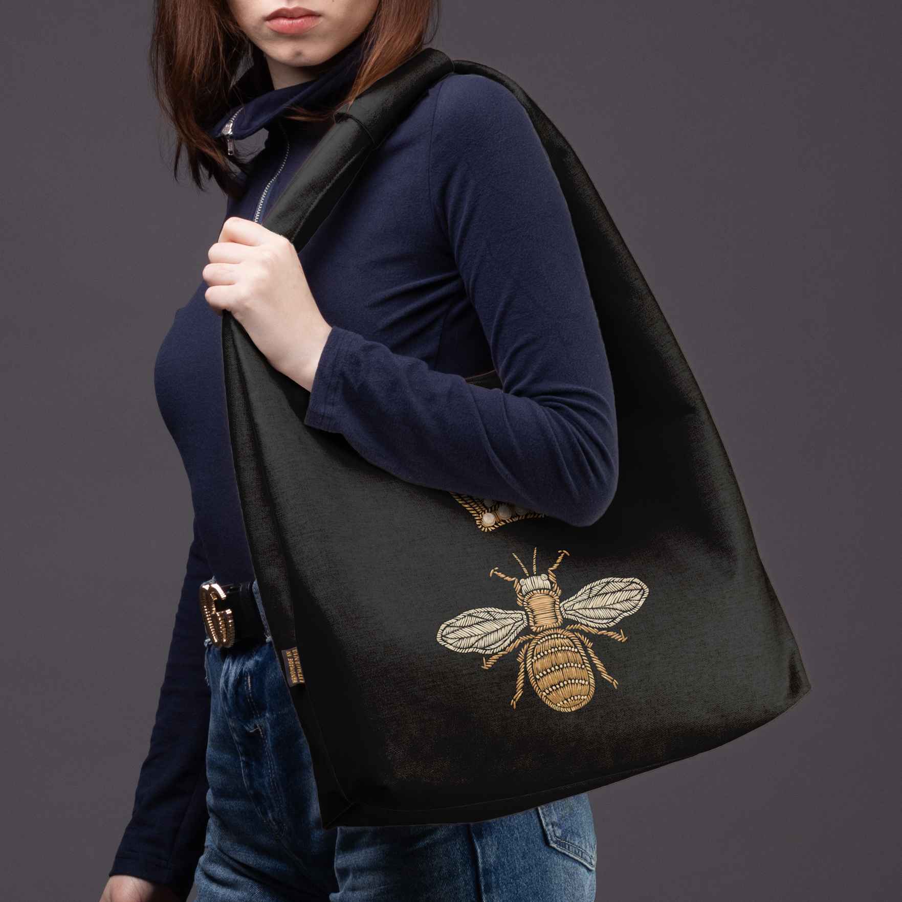 Gegužinė rankinė premium Classy „Auksinė bitė