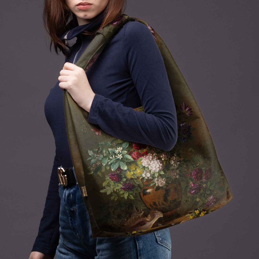 Gegužinė rankinė premium  Gregorius van Os „Still Life with Flowers in a Greek Vase