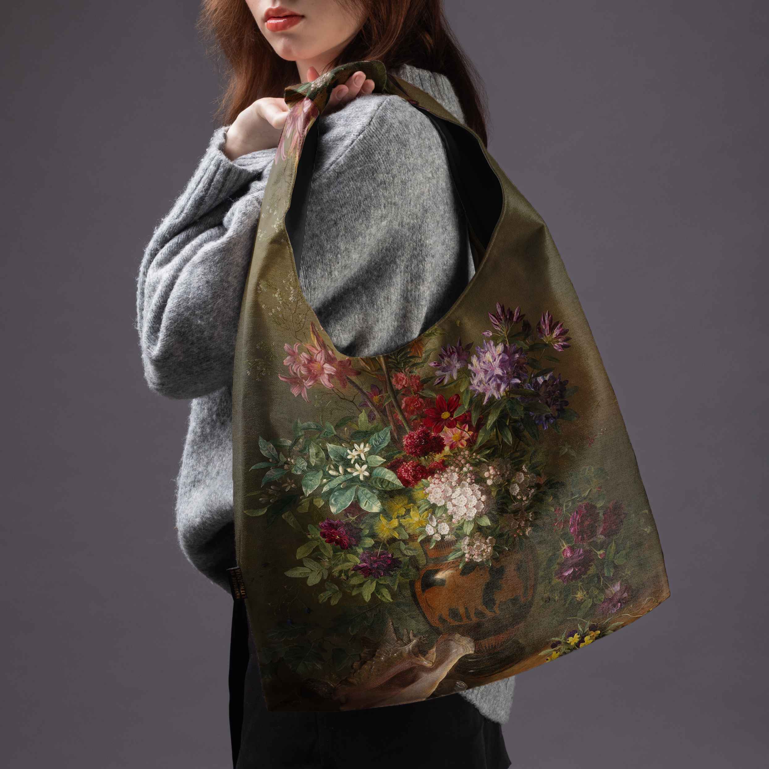 <tc>May bag Premium Gregorius van Os „Still Life with Flowers in a Greek Vase"
</tc>