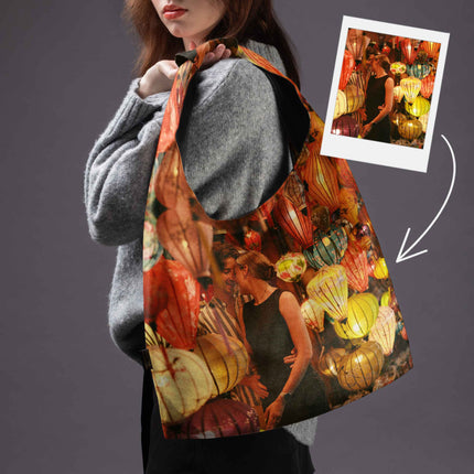 Premium May handbag with your photo
