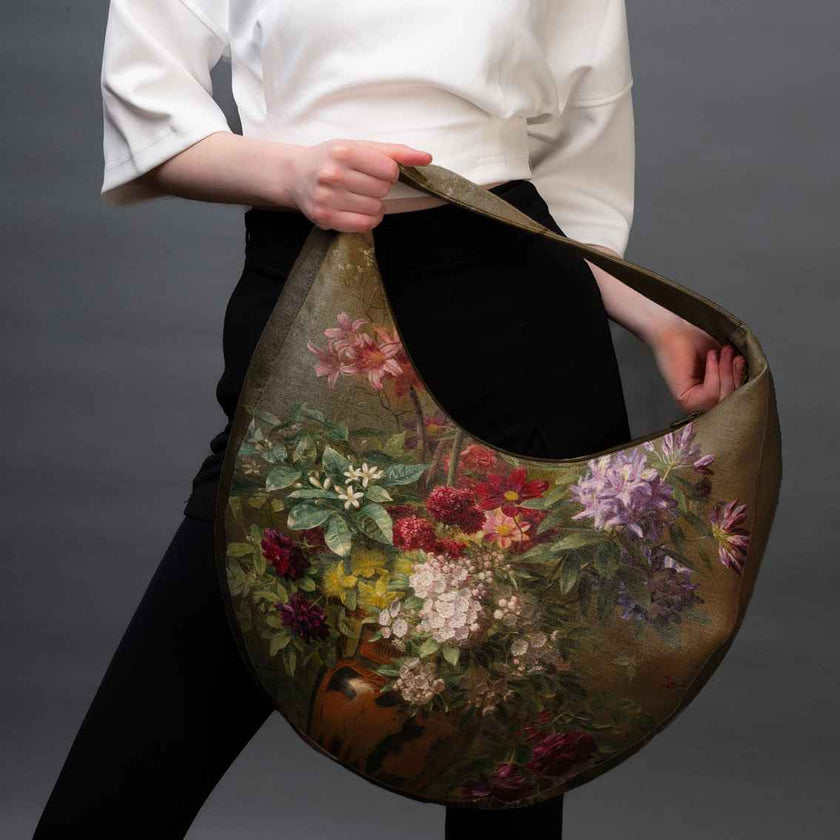 Menulio rankinė Gregorius van Os „Still Life with Flowers in a Greek Vase