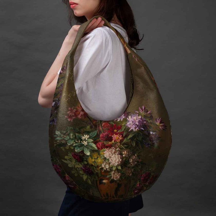 Menulio rankinė Gregorius van Os „Still Life with Flowers in a Greek Vase