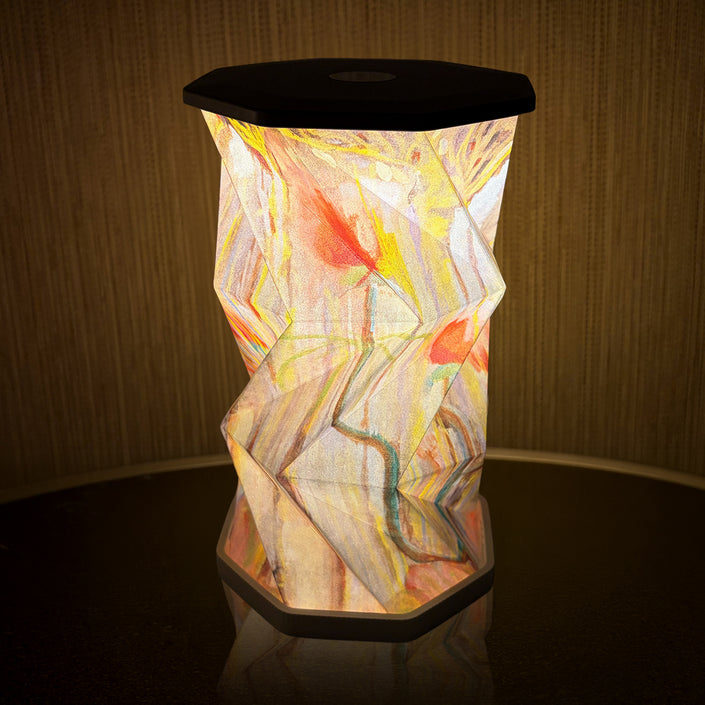 Origami žibintas M. K. Čiurlionis „Pasaulio sutvėrimas IX