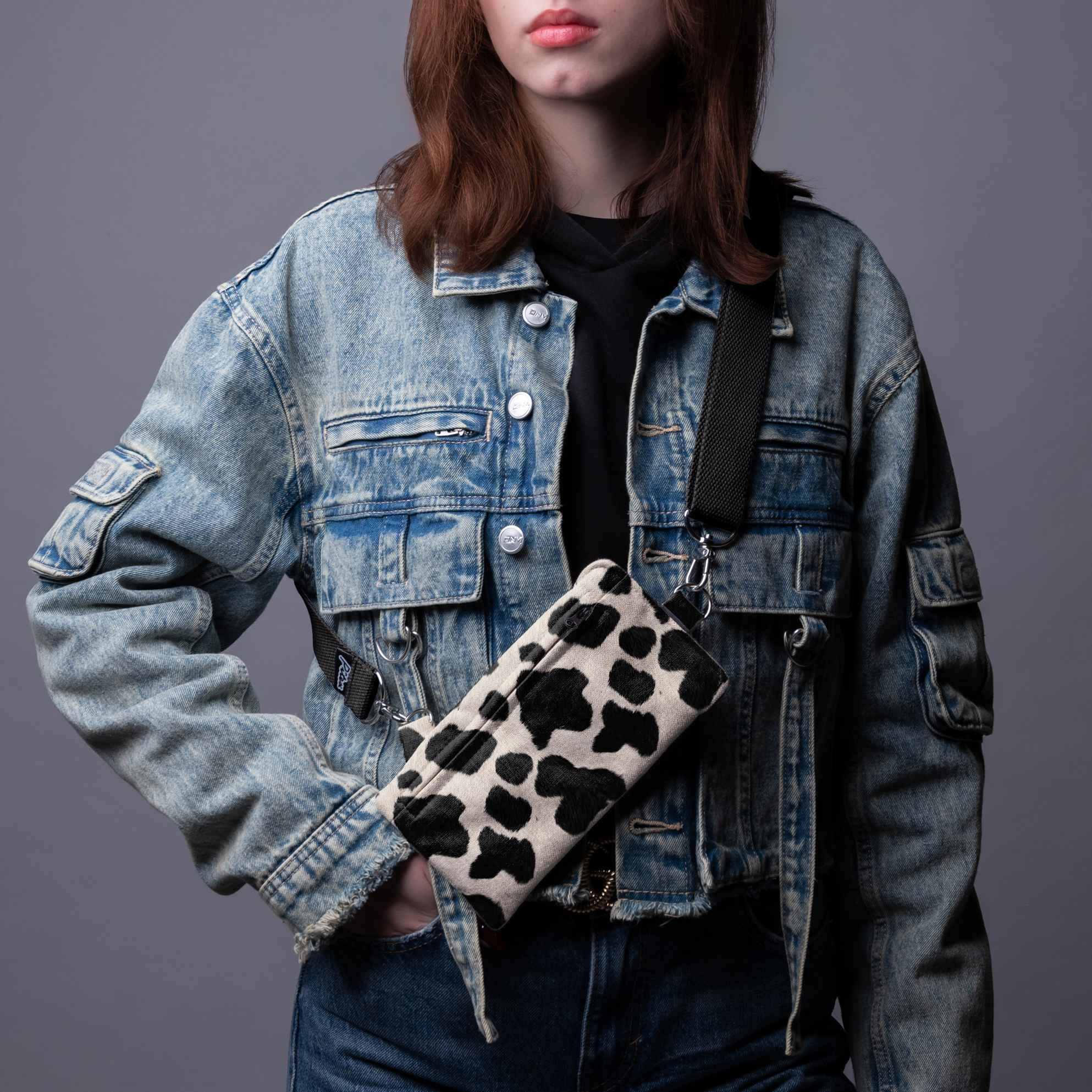 Penkta kišenė Classy „Karvės raštas