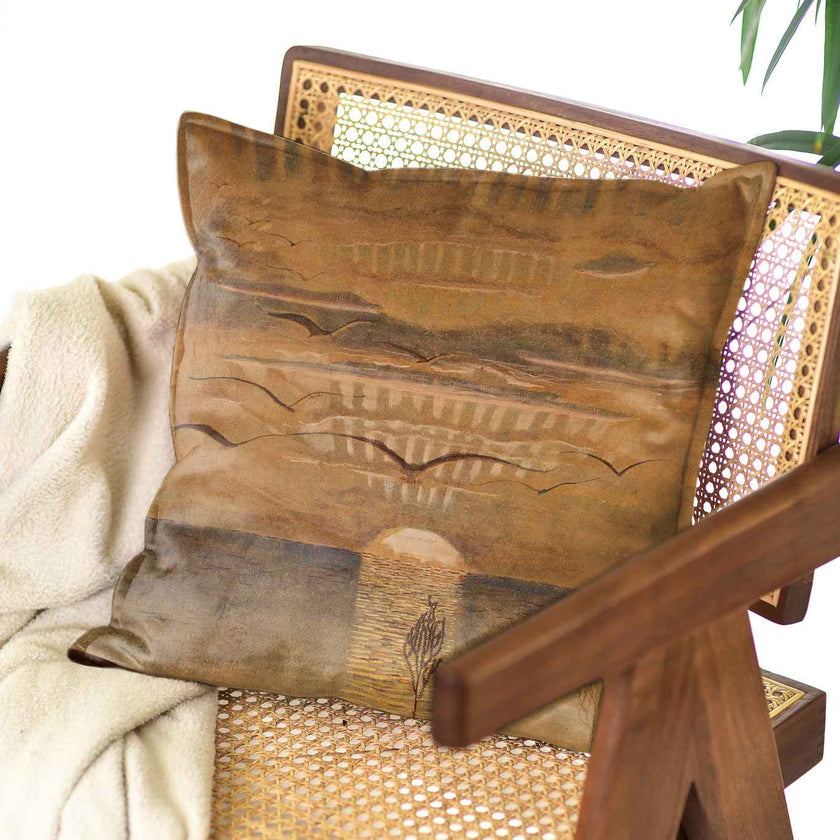 Dekoratyvinė pagalvėlė M. K. Čiurlionis „Saulėlydis