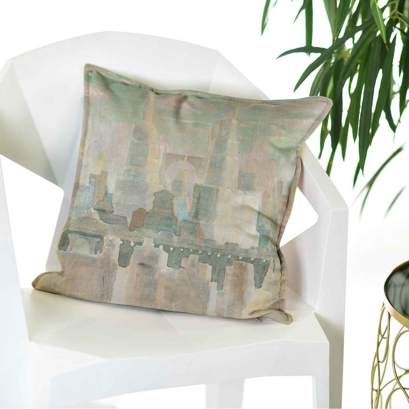 Dekoratyvinė pagalvėlė M. K. Čiurlionis „Miestas