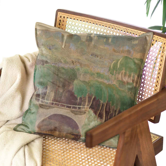 Dekoratyvinė pagalvėlė M. K. Čiurlionis „Pavasario motyvas