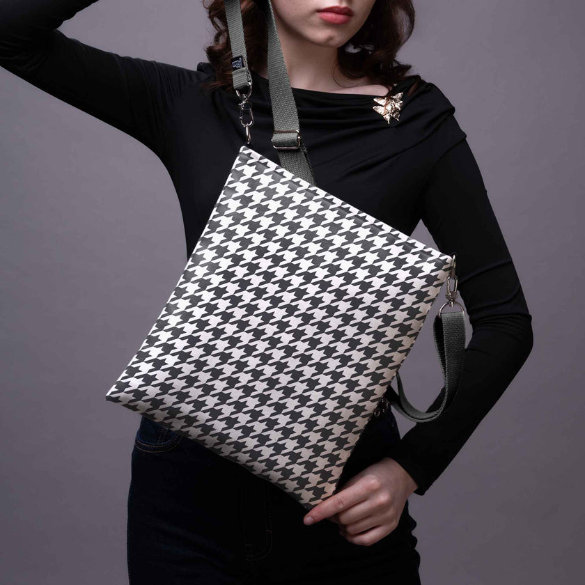 Rankinė per petį Classy „Pied-de-poule