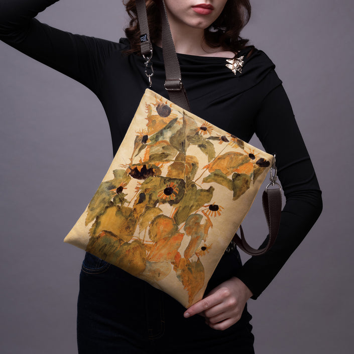 Rankinė per petį Egon Schiele „Sunflowers“