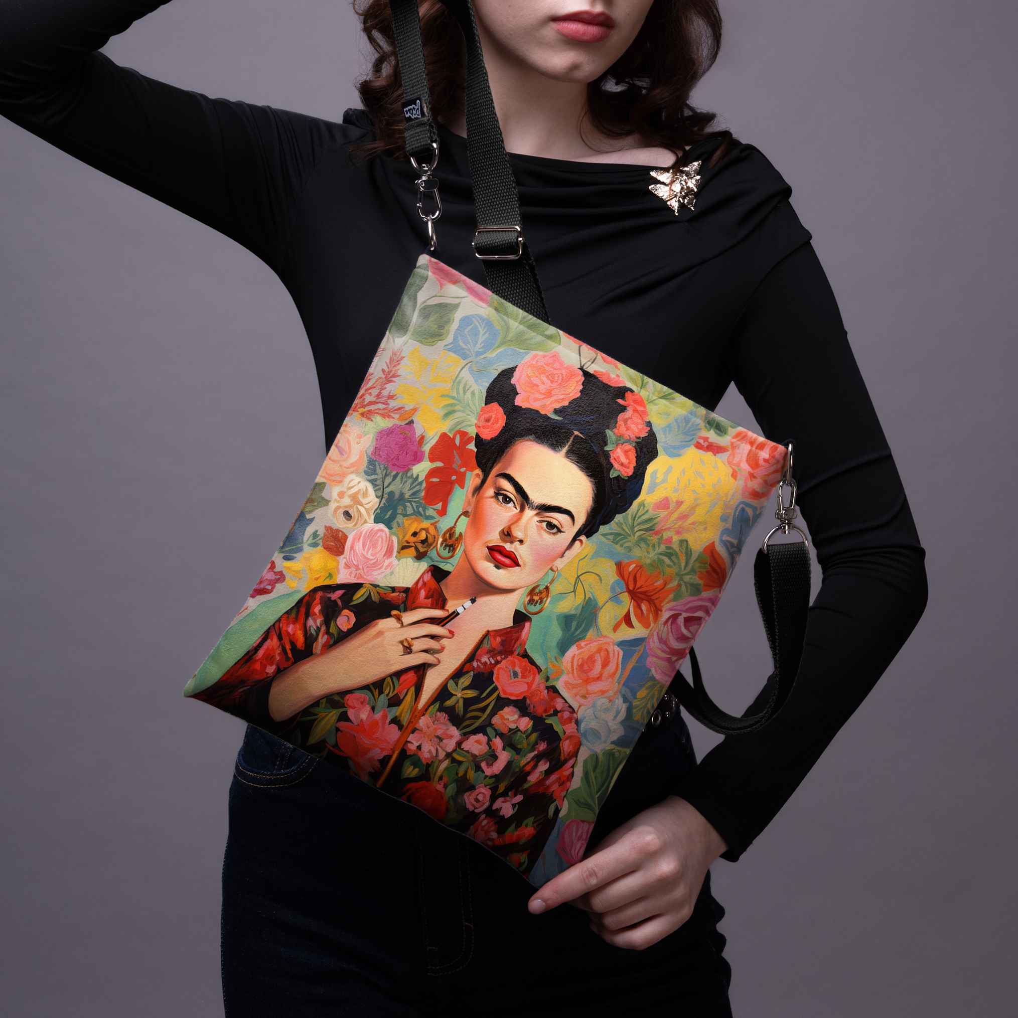 Rankinė per petį Imagine „Frida gėlėse