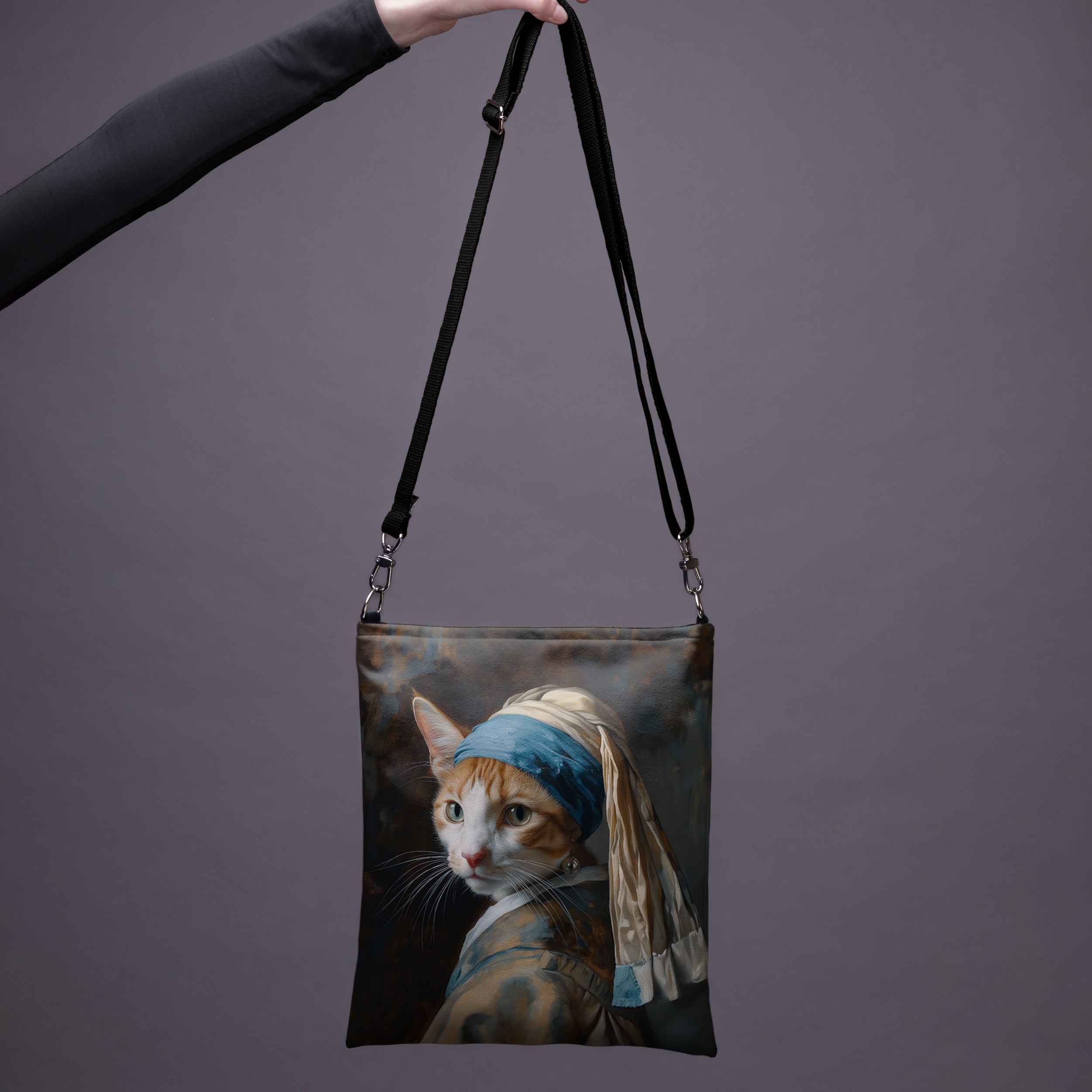 <tc>Shoulder bag Imagine "Cat with a Pearl earring"</tc>