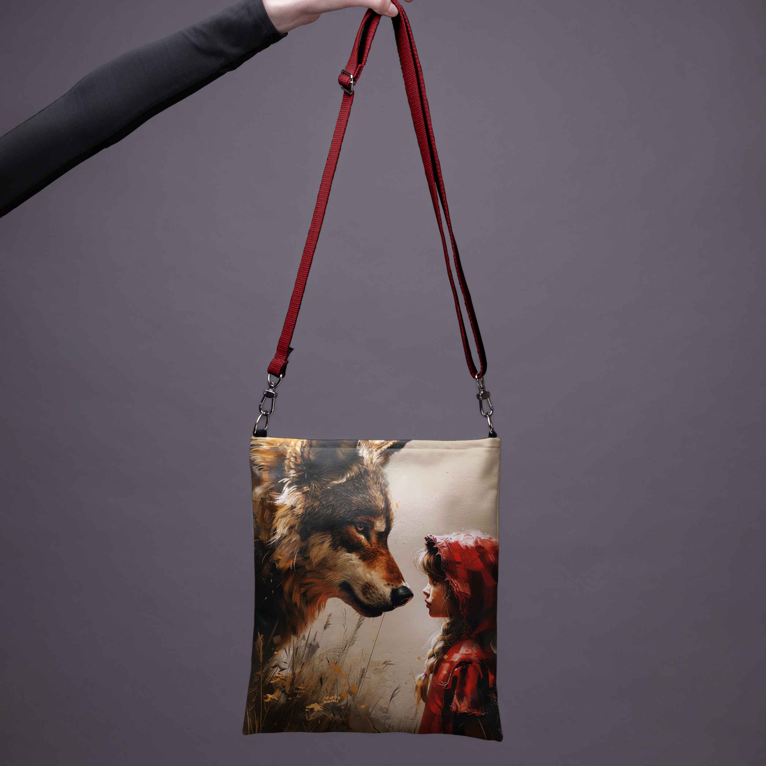 <tc>Shoulder bag Imagine "Little red riding hood and the Wolf"</tc>