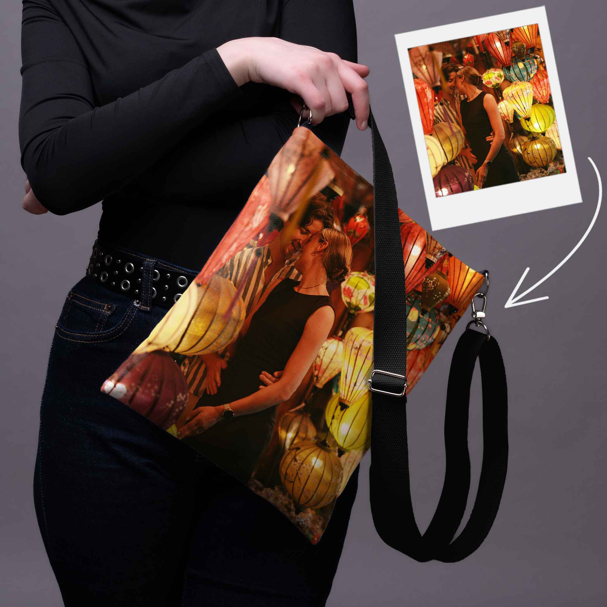 Rankinė per petį  su jūsų nuotrauka