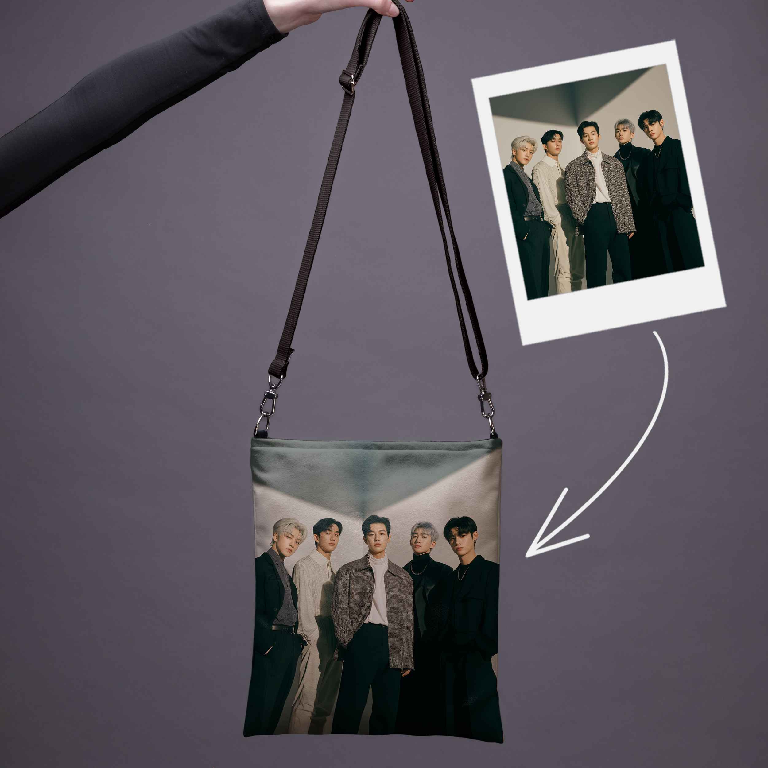 Rankinė per petį  su jūsų nuotrauka