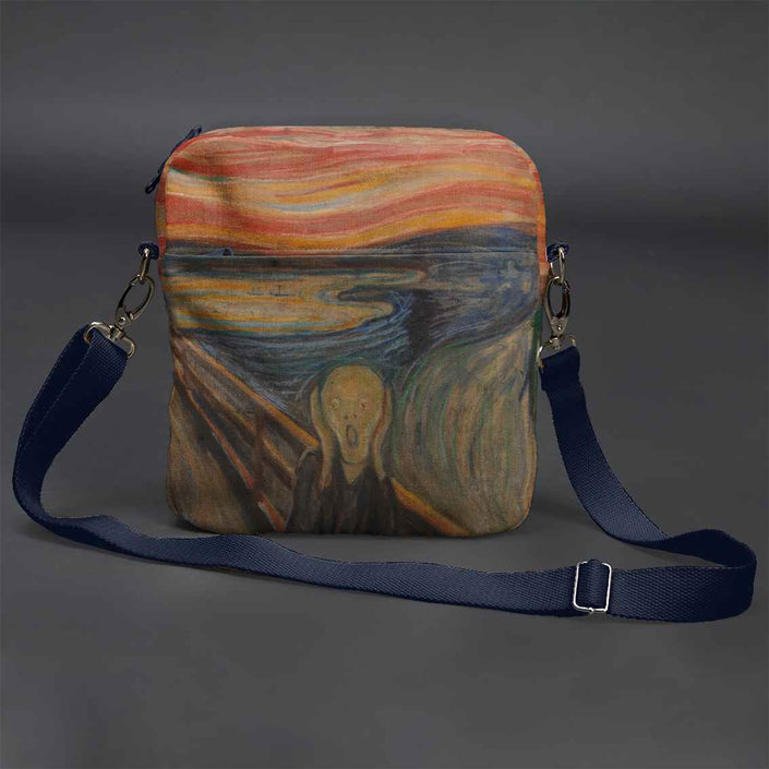 Men’s Premium Crossbody Bag M. K. Čiurlionis „Towers