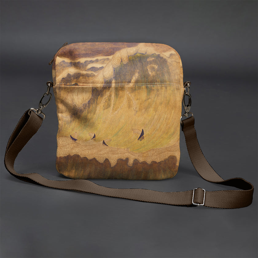 Vyriška rankinė per petį premium M. K. Čiurlionis „Finale“