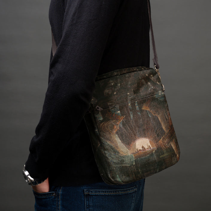 Men’s Premium Crossbody Bag M. K. Čiurlionis „Fairytale of Kings“