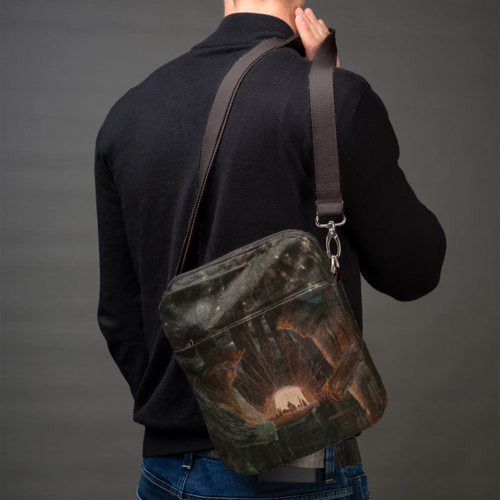 Men’s Premium Crossbody Bag M. K. Čiurlionis „Fairytale of Kings“
