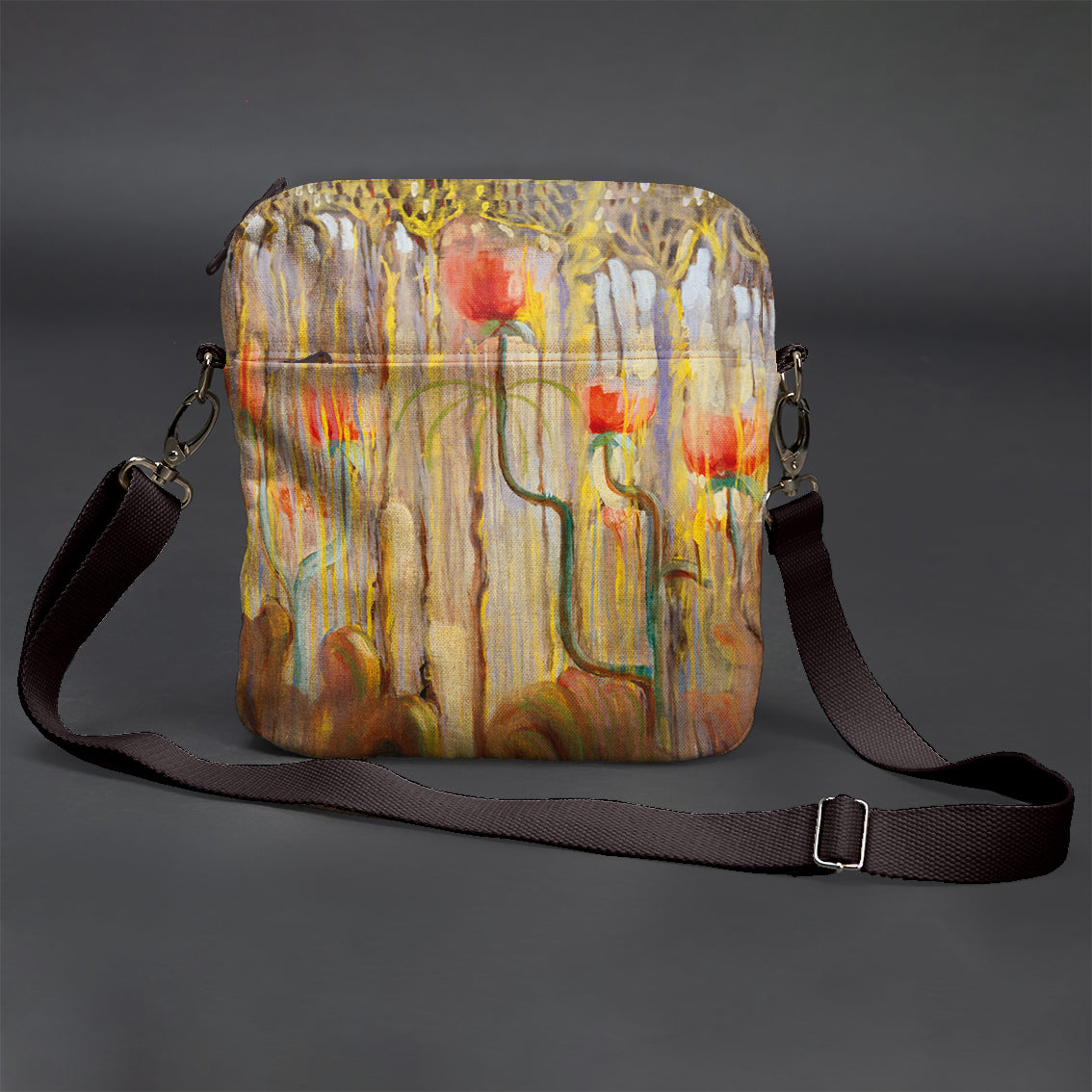 Vyriška rankinė per petį premium M. K. Čiurlionis „Pasaulio sutvėrimas IX“