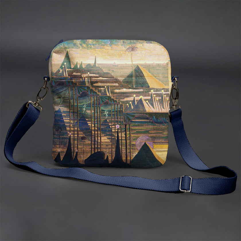 Vyriška rankinė per petį premium M. K. Čiurlionis „Allegro“