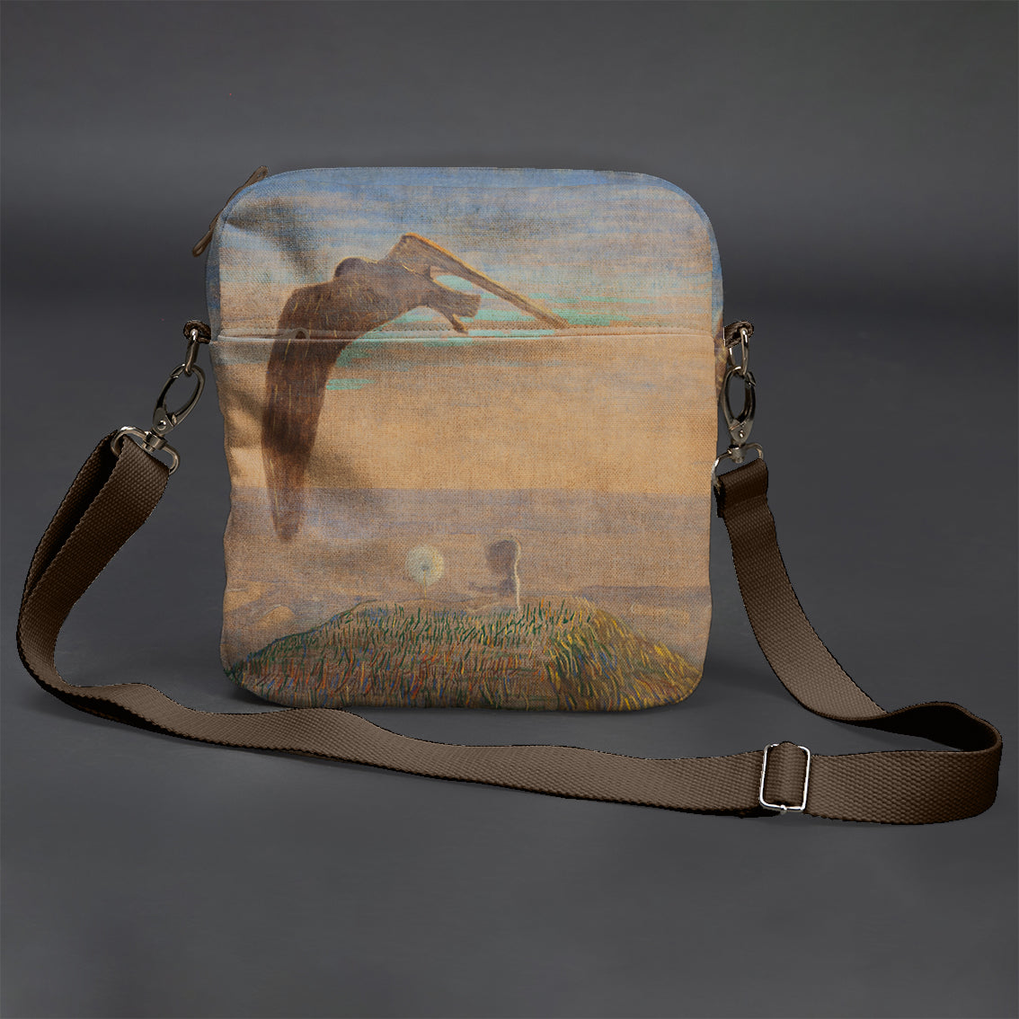 Vyriška rankinė per petį premium M. K. Čiurlionis „Pasaka II“