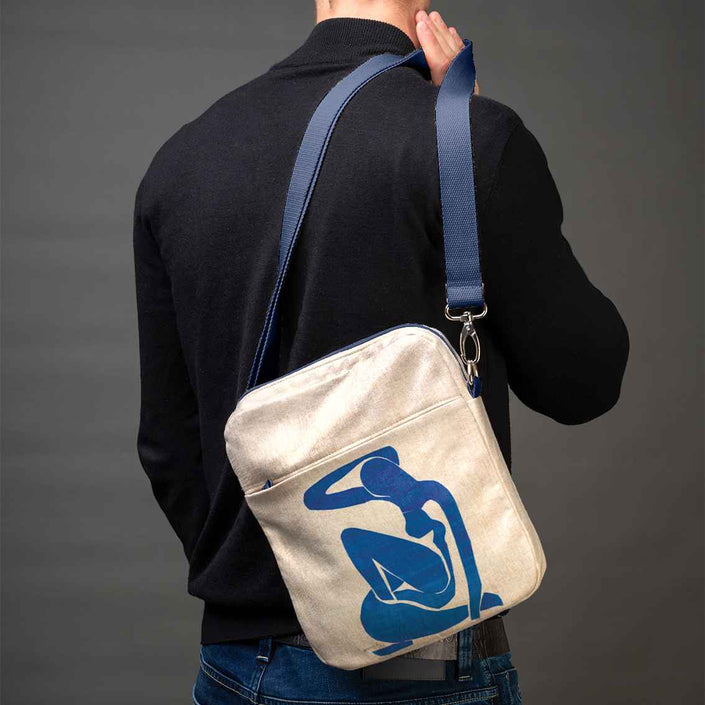 Men’s Premium Crossbody Bag M. K. Čiurlionis „Towers