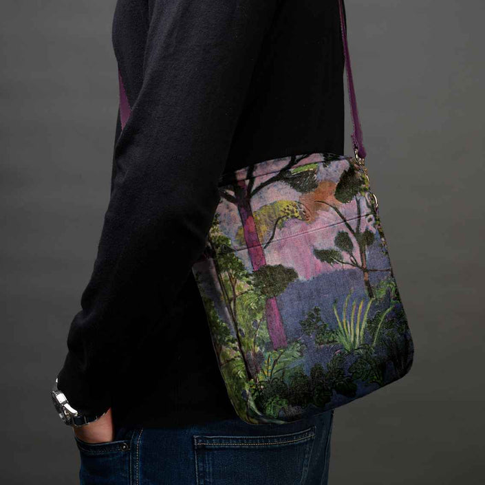 Men’s Premium Crossbody Bag M. K. Čiurlionis „Towers