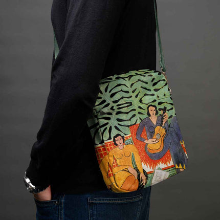 Men’s Premium Crossbody Bag M. K. Čiurlionis „Towers