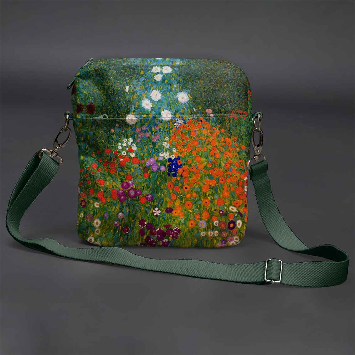 Men’s Premium Crossbody Bag M. K. Čiurlionis „Towers