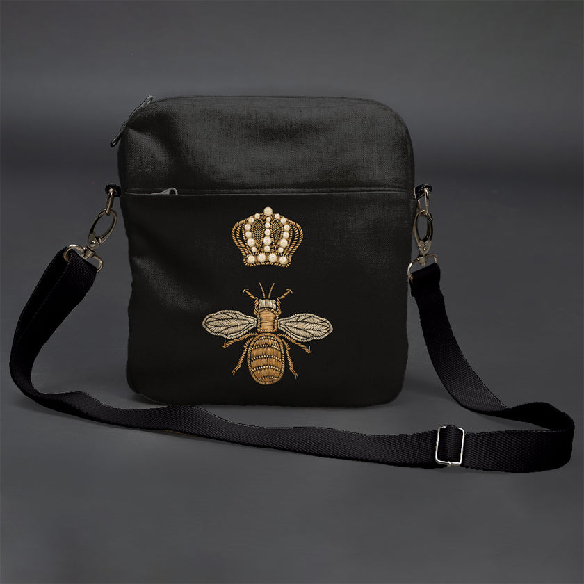 Vyriška rankinė per petį premium „Auksinė bitė“