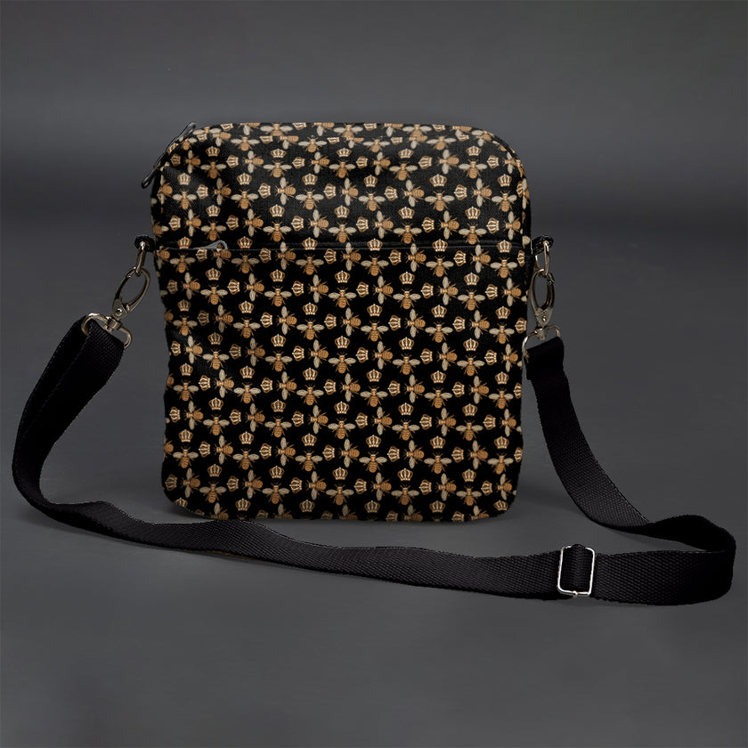 Vyriška rankinė per petį premium „Bitės“