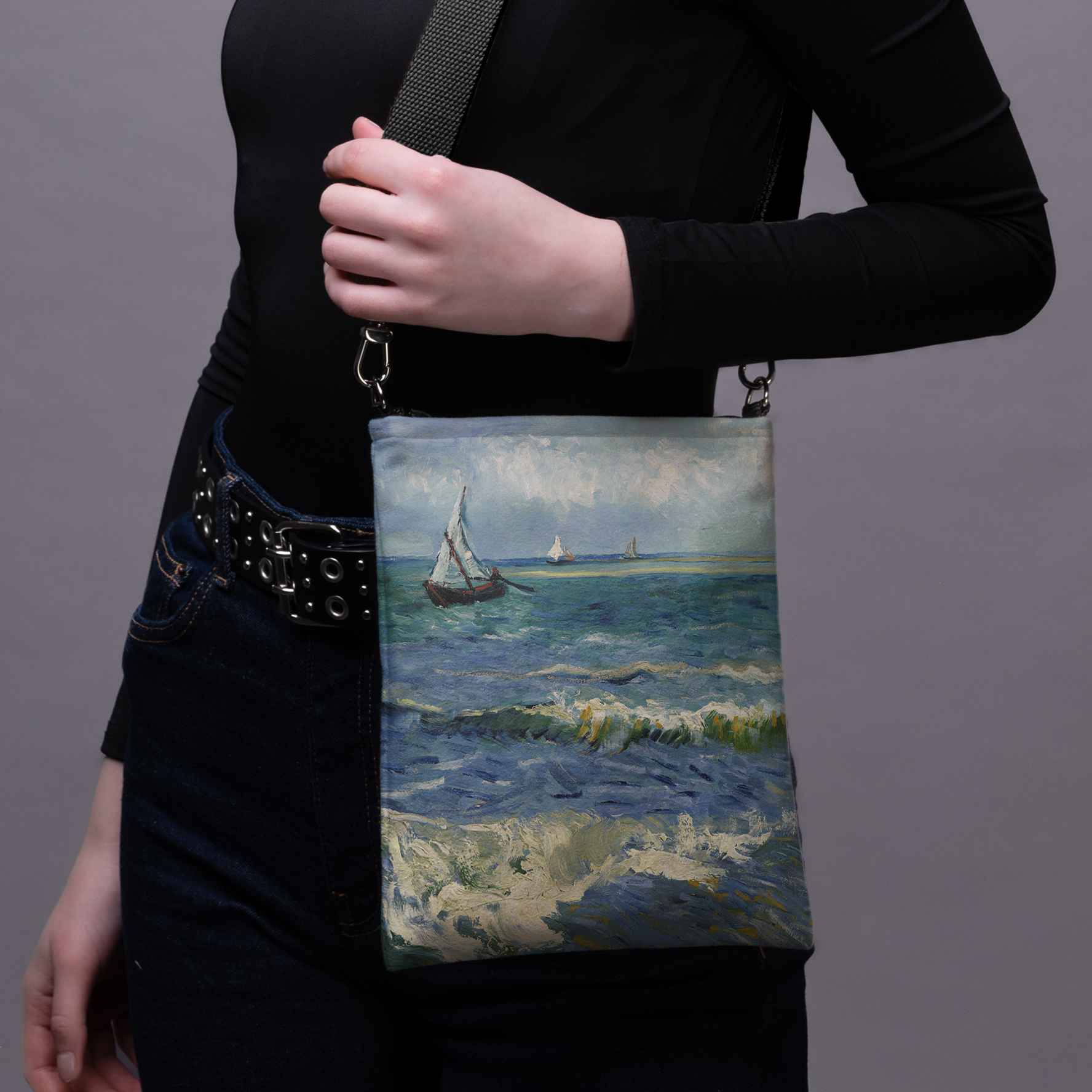 Rankinė per petį Vincent van Gogh „The Sea at Les Saintes-Maries-de-la-Mer"